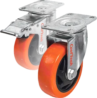 CoolYeah Casters Review - 4 inch Swivel Plate PVC Caster Wheels