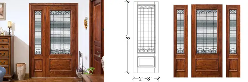 Craftsman Lite African Mahogany Door Slab - Best Exterior Doors Review