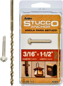 ITW Brands Steel Round Head Phillips Stucco Anchor Review - Best Screws for Stucco