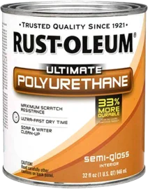 Rust-Oleum Ultimate Polyurethane Semi-Gloss Review - Best Clear Coat Over Latex Paint